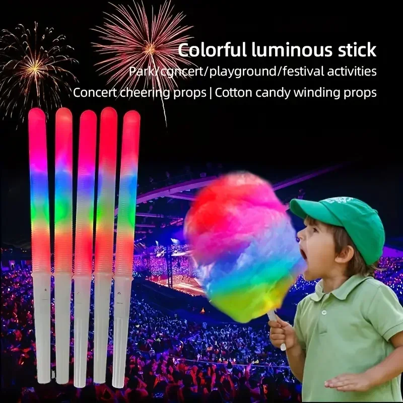Cotton Candy Cone - 10/30개 LED 솜사탕 콘 멀티 모드