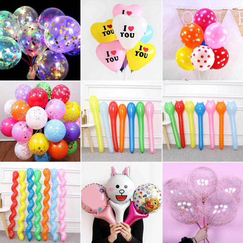 만화 동물 오리 토끼 헬륨 풍선 (가스 펌프 미포함)  - Balloon Pump Hand 리뷰 및 가격
