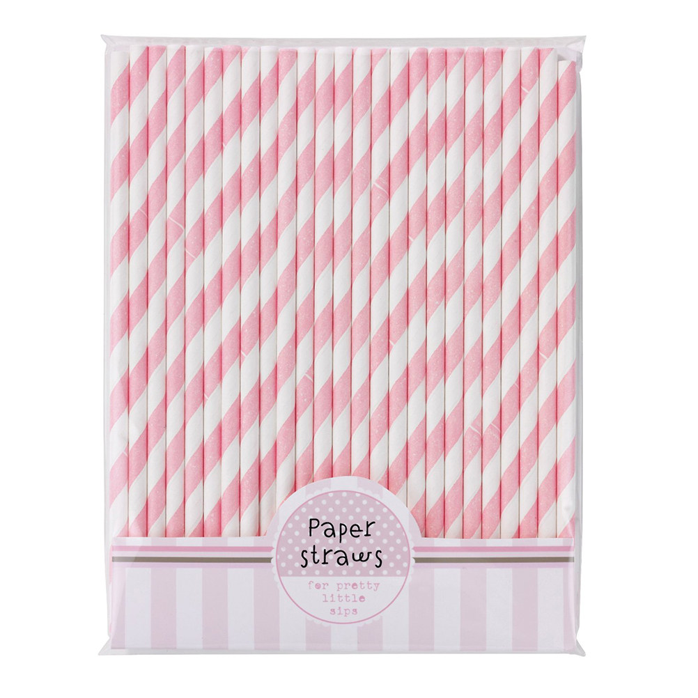 30Pcs 친환경 종이 줄무늬 빨대 핑크 화이트 다채로 - Paper Straw Color 리뷰 및 가격