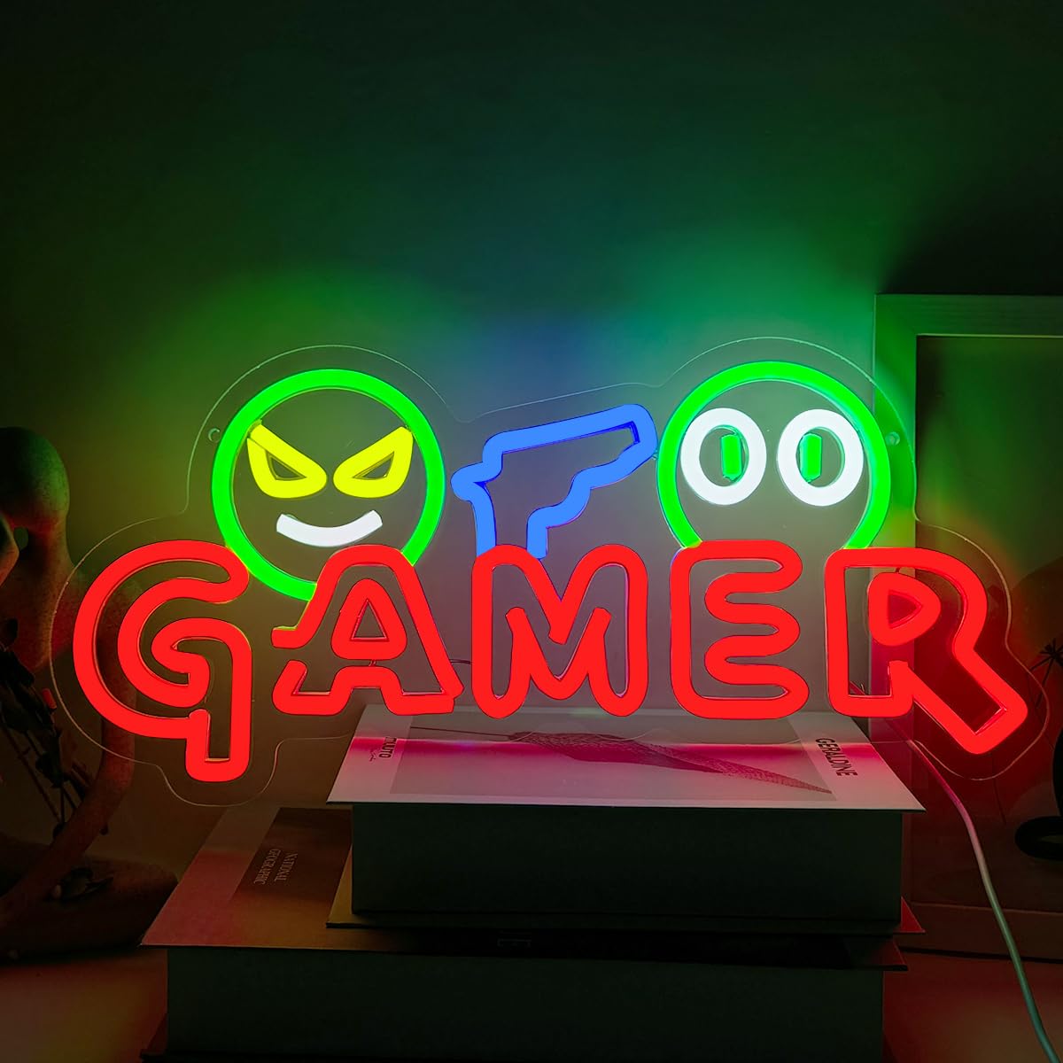 게이머 네온사인 LED 벽등 맞춤형 다채로운 게임 네온 - Neon Sign Party 리뷰 및 가격