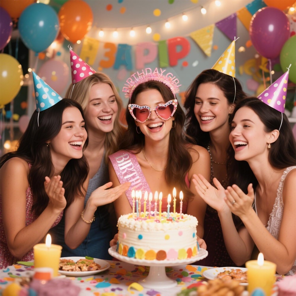 생일 소녀 띠 글리터 헤어밴드 티아라 왕관 선글라스 핑 - Birthday Sash Glitter 리뷰 및 가격