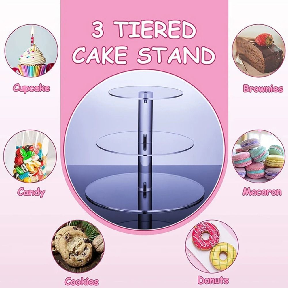 투명 아크릴 컵케이크 스탠드 분리형 디자인 3/4/5단 - Cupcake Stand Tier 리뷰 및 가격