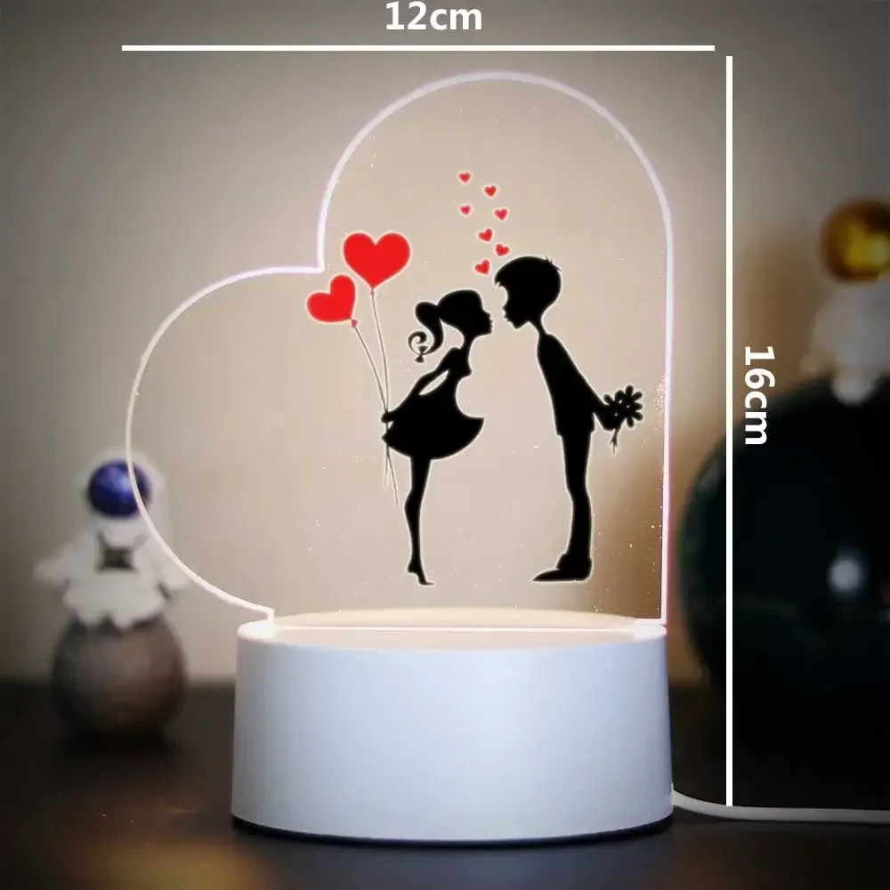 하트 아크릴 3D 무드등 키스하는 커플 하트 풍선 &  - Led Balloon Light 리뷰 및 가격