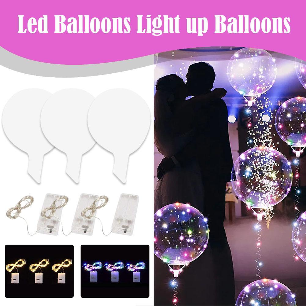 3 Pcs Led 풍선 라이트 업 풍선 빛나는 보블 볼 - Led Balloon Light 리뷰 및 가격