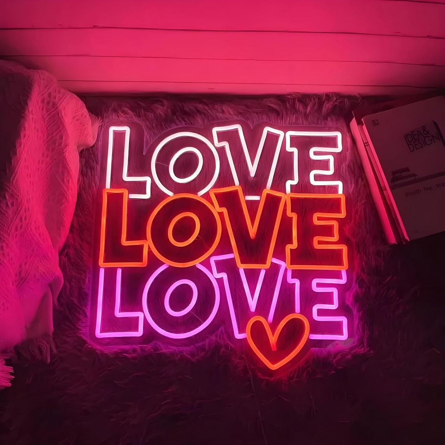 사랑 네온사인 USB 디밍 가능 LED 네온 조명, 결 - Neon Sign Party 리뷰 및 가격