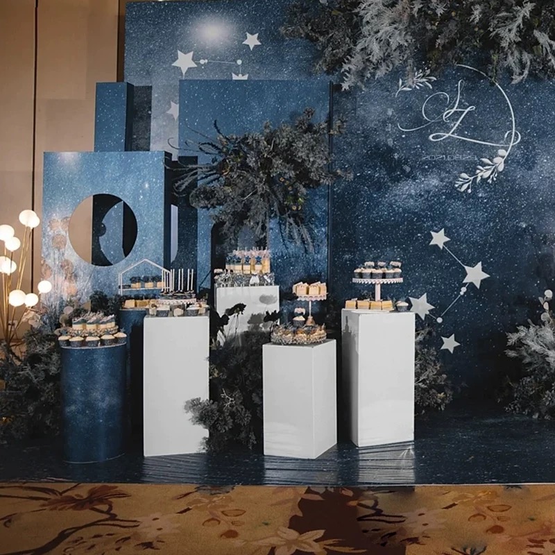 흰색 기둥 꽃병 10개 웨딩 파티 테이블 센터피스 디저 - Dessert Table Backdrop 리뷰 및 가격