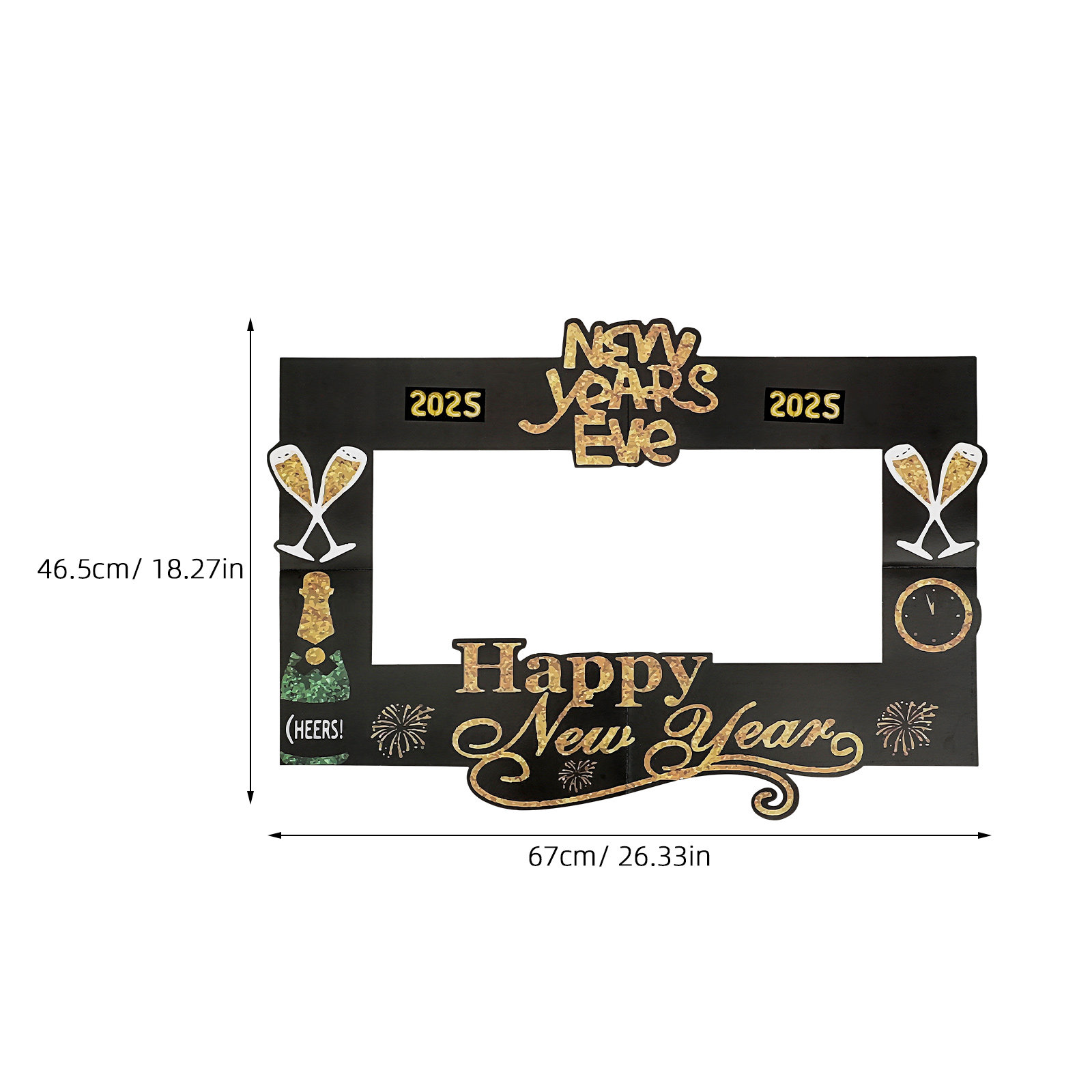 2025 새해 사진 소품 휴대용 사진 프레임 튼튼한 휴 - Photo Booth Frame 리뷰 및 가격