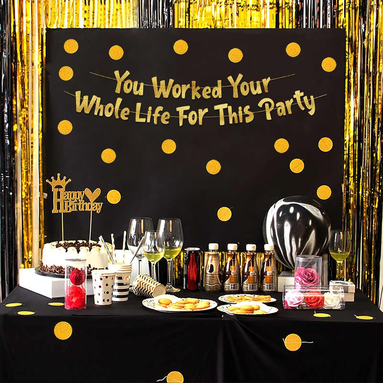 이 파티를 위해 당신이 평생을 바른 노력이 담긴 휴가  - Party Banner Gold 리뷰 및 가격